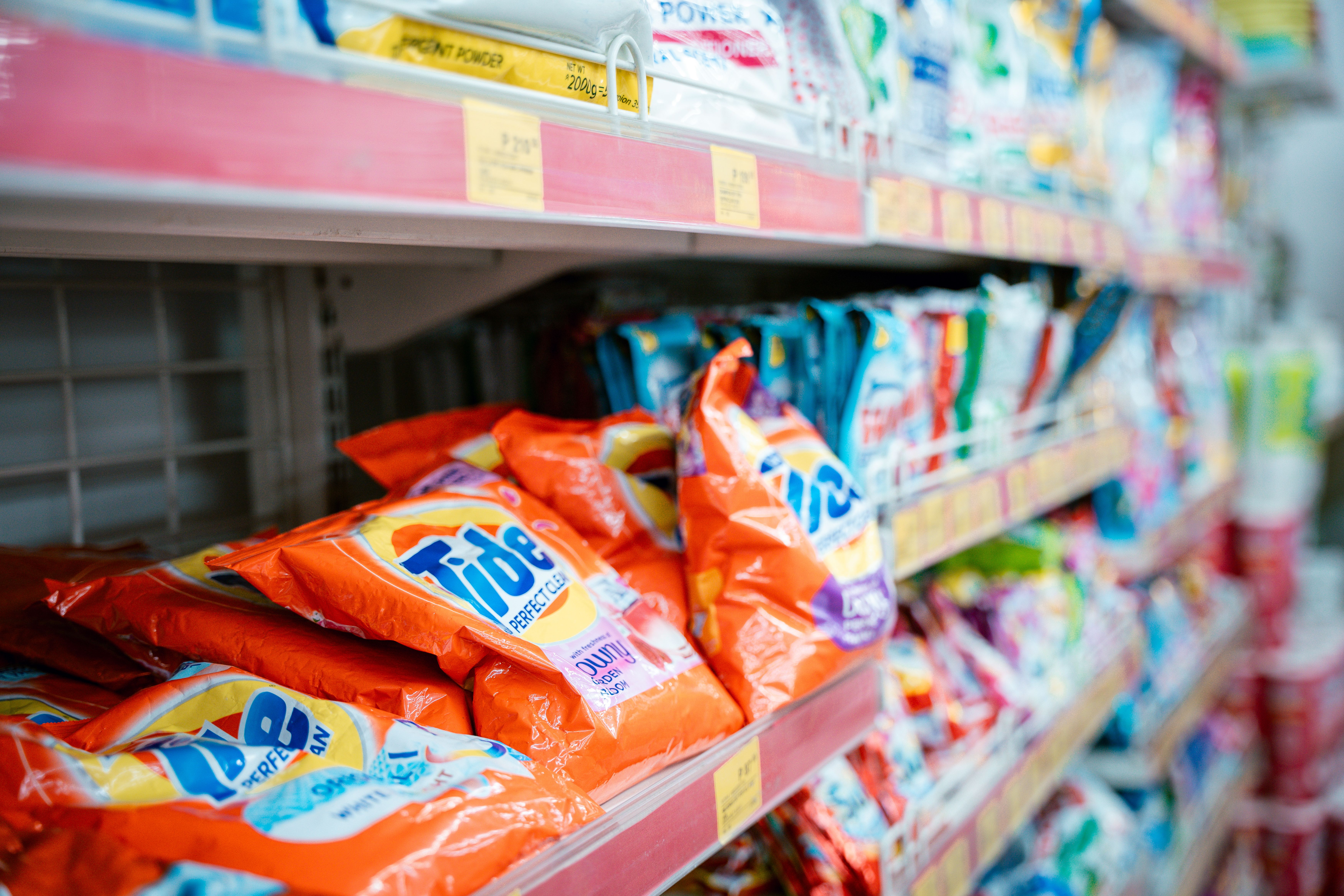 Wide selection of household products